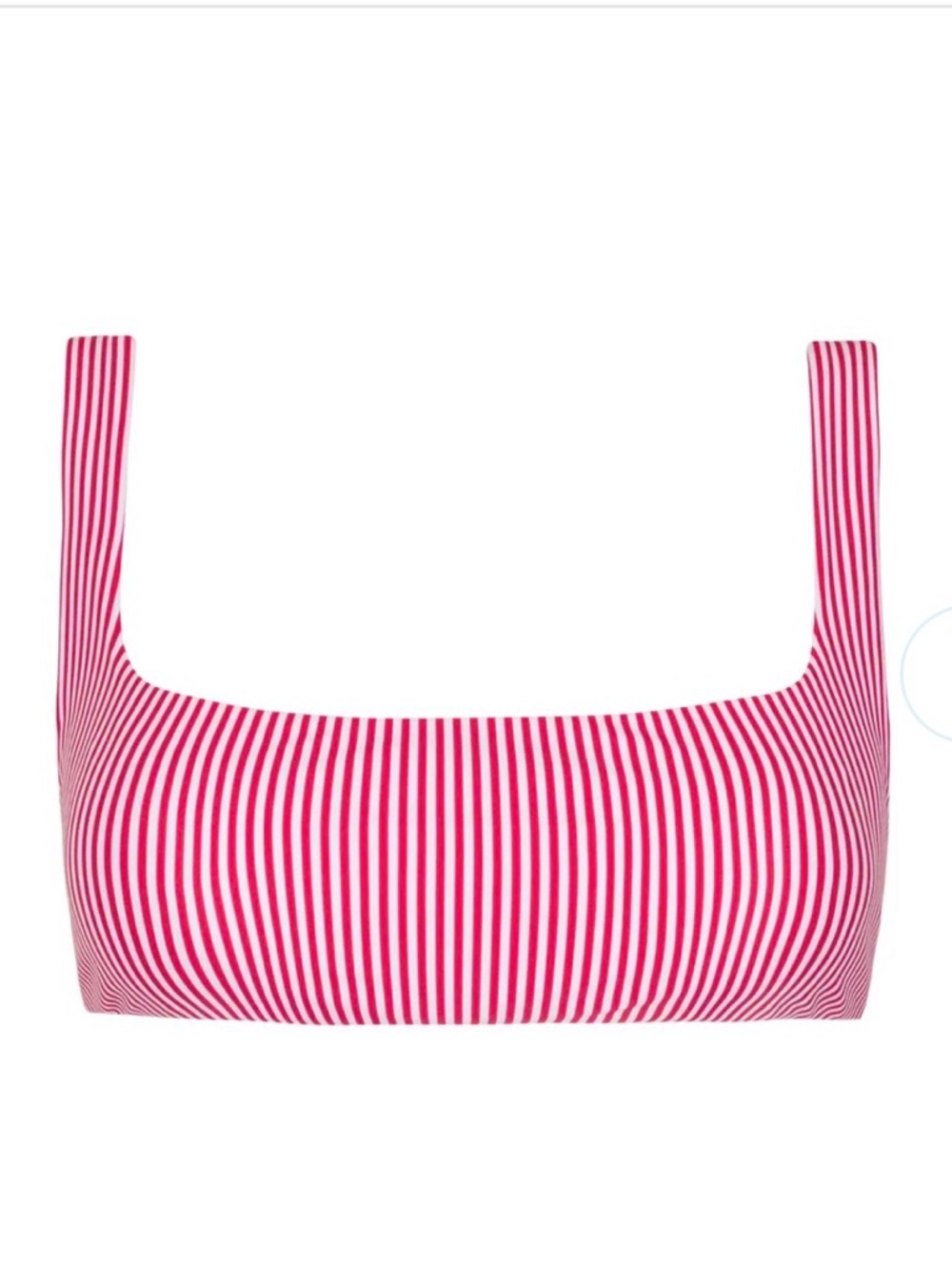 Striped Red & White Women’s Bikini Top